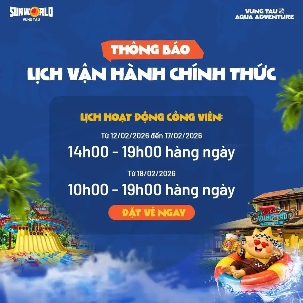 Gio mo cua công viên nước sunworld vũng tàu