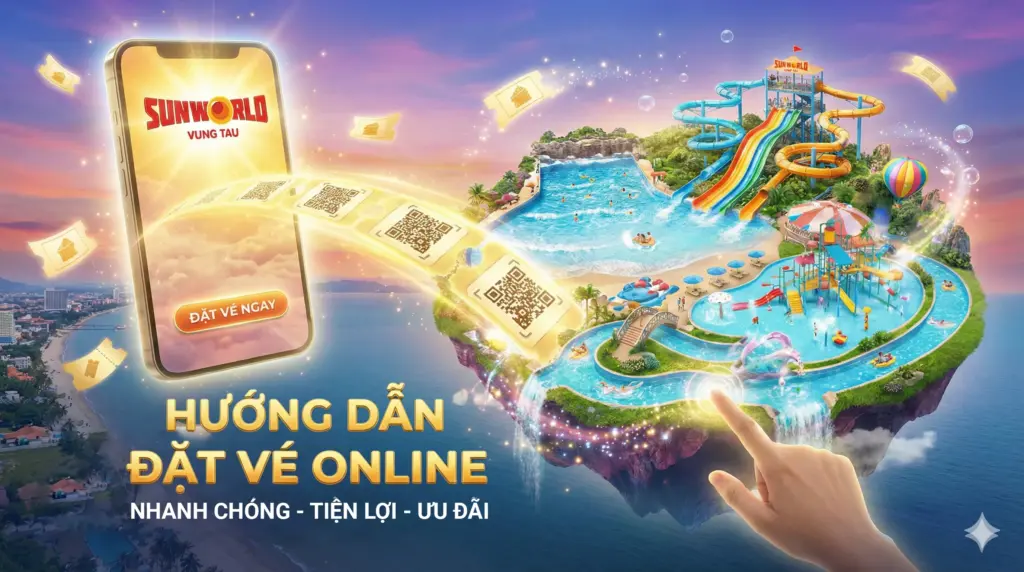 Huong dan dat ve online sunworld vung tau
